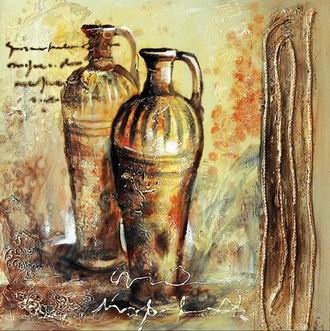 Textured Utensils oil painting